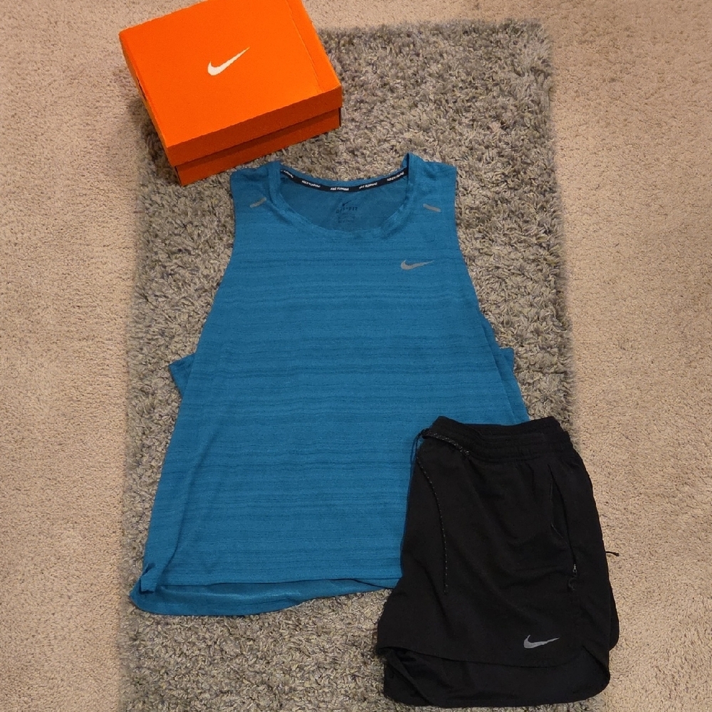 Nike DRI-FIT Turqouise/Green Tank Top